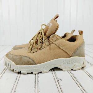 Wolverine Tan Suede Lace Up Platform Y2K Athleisure Running Sneakers H612